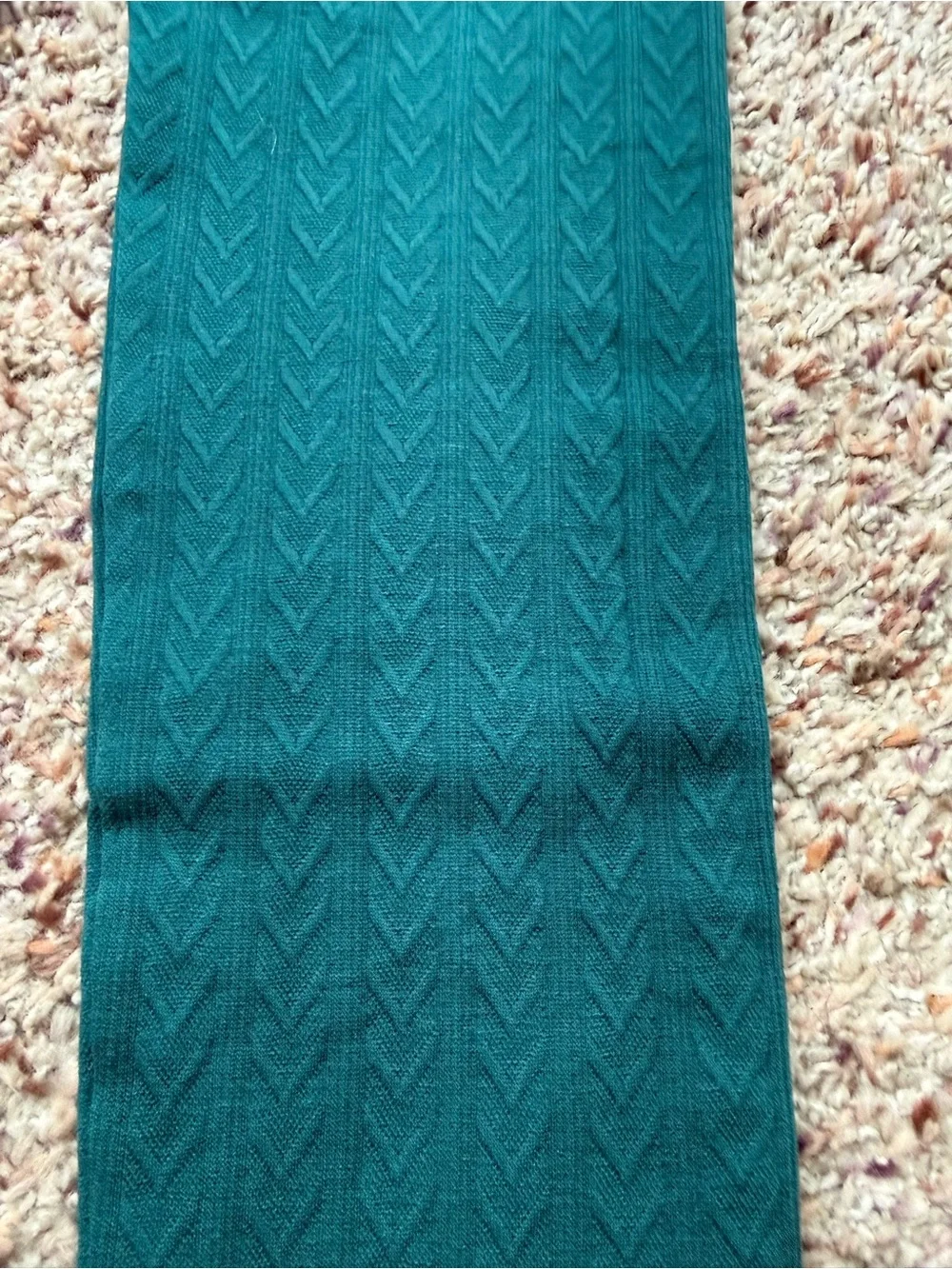 Women's Teal Knit Flare Jeans